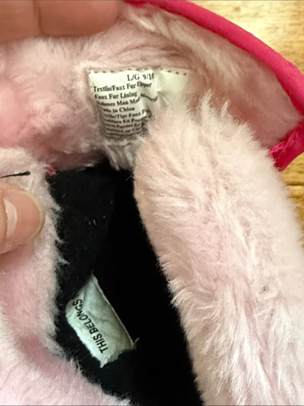 Girls Plush Pink Faux Fur Snow Boots